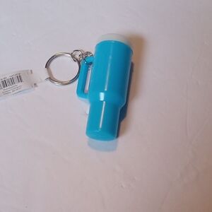 Blue Handle Cup Keychain Plastic